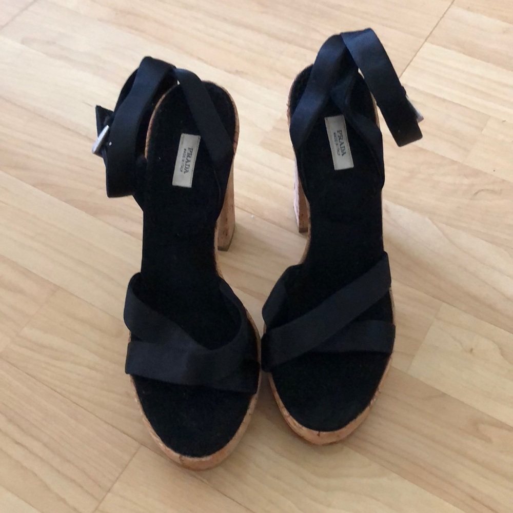 Prada Cork Heels
